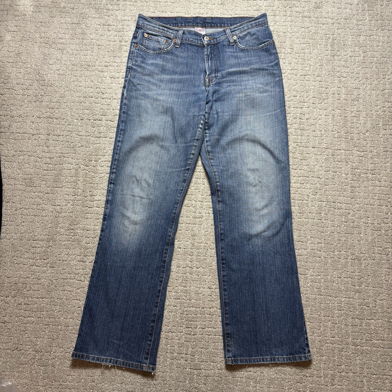 Lucky Brand Womens 1030 Dungarees Rider Fit Relaxed Bootcut
